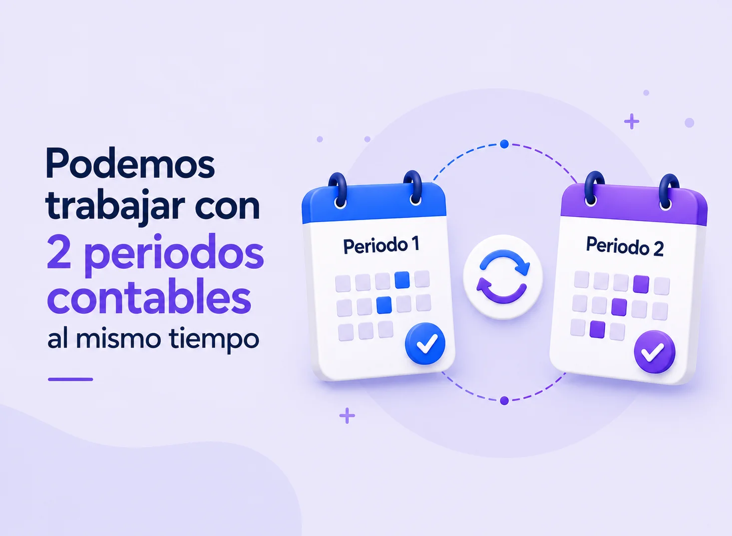 Podemos trabajar con 2 periodos contables al mismo tiempo